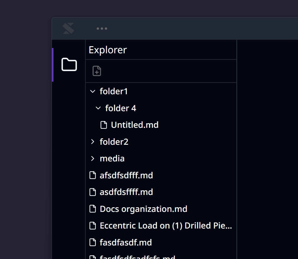 Stride explorer pane